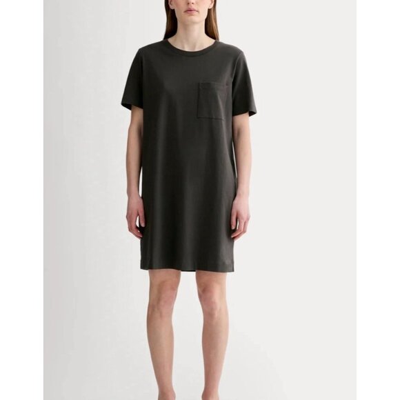 Everlane Dresses & Skirts - Everlane Dress Black Pocket T-Shirt Dress Organic Cotton Navy M A001297